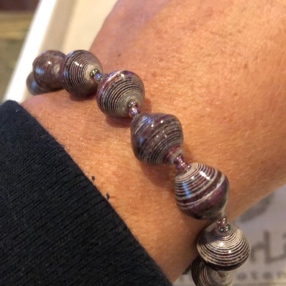 Bead for Life BLISS Brown Marbled Bangle Bracelet - Picture 7 of 8